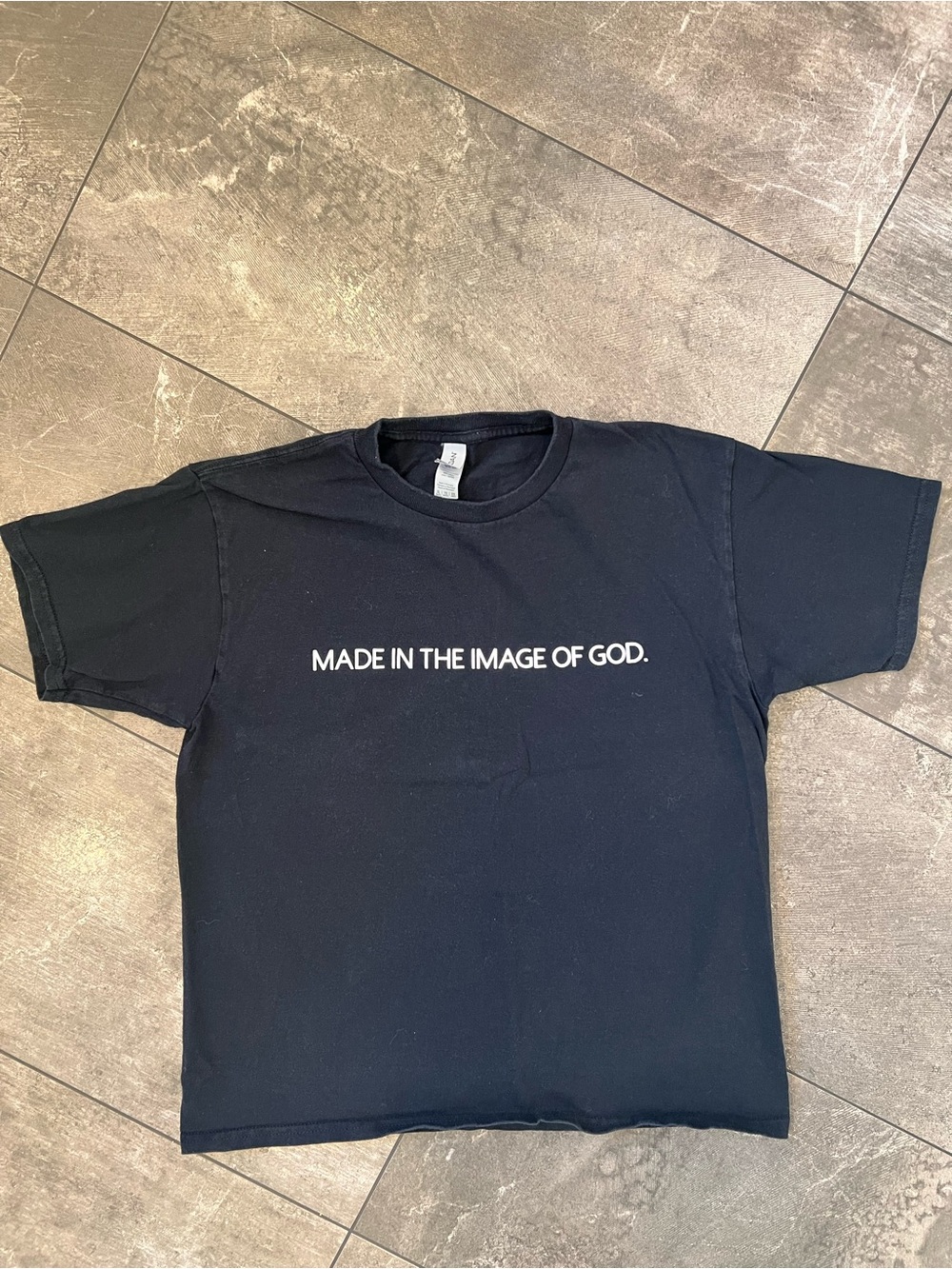 Black Graphic Tee "MADE IN THE IMAGE OF XL Youth